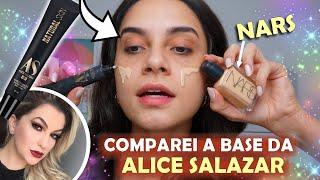 A BASE DA ALICE SALAZAR É A MELHOR PRA PELE MADURA? Comparei com a base da Nars