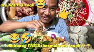 the ULTIMATE funny mukbang moments of try Not To Laugh 