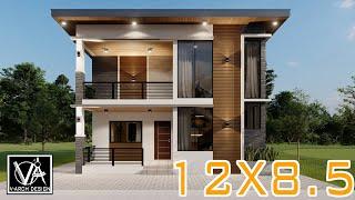 12X8.5 2 STOREY HOUSE DESIGN 4 BEDROOM(100 SQM)