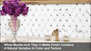 BeNice Peel and Stick Backsplash Kitchen Hexagon Marble Tiles-Bathroom Backsplash