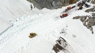 Clearing Tioga Pass April  2019