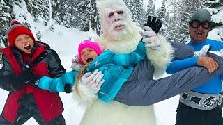 We got Attacked by Yeti in the mountains! Team Up with Aquabats