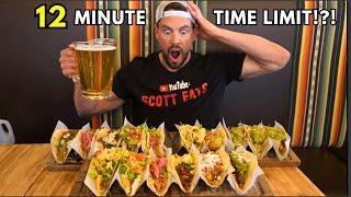 ONLY 12 MINUTES TO FINISH THIS UNDEFEATED TACOS AND BEER FOOD CHALLENGE IN LAS VEGAS