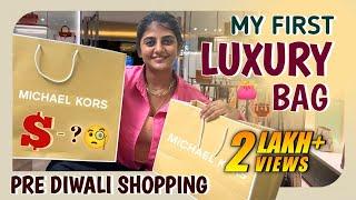 Pre Diwali Shopping with Mom  ️| My First Luxury Bag  | Michael Kors | Gabriella Charlton