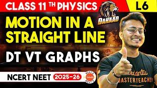 Velocity-Time Graph and Displacement-Time Graph | Class 11 Motion in a Straight Line | NEET