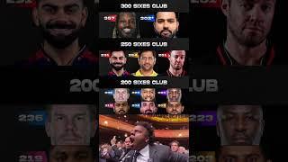 IPL History Most Sixes Clubs #legend#cricket#trending#shorts#video#shortfeed#youtubeshorts#views