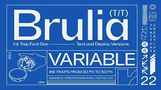 Brulia Ink Trap Sans Serif Font Free Download