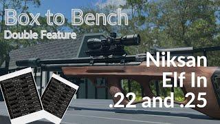 Box to Bench Double with the Niksan Elf .22 and .25 caliber PCP Air Rifles from Niksan USA