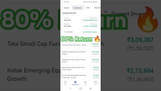 My mutual funds portfolio giving 80% Return Best investment reveal 6 Septe #shorts #ytshorts