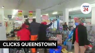 WATCH | Clicks in Queenstown trashed after EFF members enter store