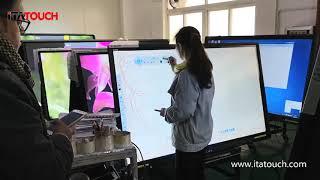 Interactive Flat Panel - Which Is Produced With Infrared & Capacitive Multi Touch Screen Display