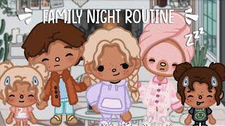 Rich Family Night Routine   | *with voice* | Toca Boca Family Roleplay