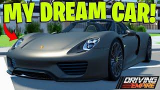 MY DREAM CAR IS FINALLY LICENSED IN DRIVING EMPIRE!!! (NEW PORSCHE UPDATE!)