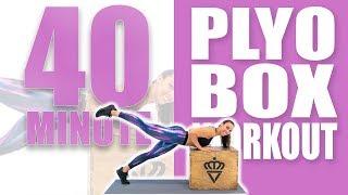 40 Minute Plyo Box Workout Burn 450 Calories Sydney Cummings
