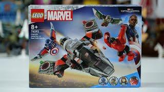 LEGO Marvel Super Heroes 76292 Captain America vs  Red Hulk Battle Speed Build Review