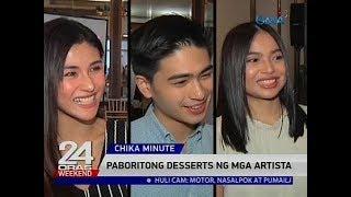 Paboritong desserts ng mga artista