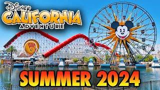 Disney California Adventure - Summer 2024 Walkthrough & Little Mermaid Ride [4K POV]