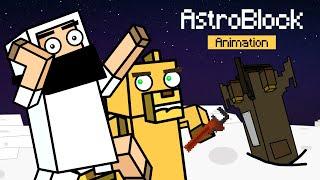 #1 The AstroBlock - Escaping Asteroids But... (Minecraft Animation)