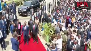 SEE WHAT KENYANS DID TO PRESIDENT RUTO AS HE ARRIVES AT KICC TO ATTEND KINDIKI'S SWEARING IN!