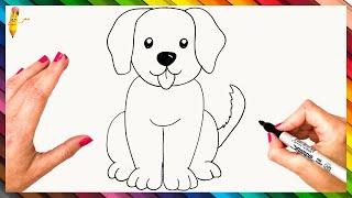 How To Draw A Dog Step By Step  Dog Drawing Easy