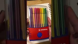 Stabilo Pen 68 || Swatching Felt Tip Markers