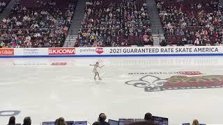 Kseniia Sinitsyna Ladies short program Skate America 2021