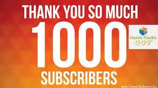 Thank you 1000 subscribers