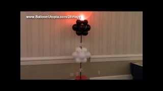 Lighted Balloon Column in Casino Theme - DIY Tutorial