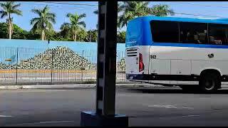 TERMINAL T.TATICO PRAIA GRANDE SP MOVIMENTAÇÃO DE ONIBUS AZUL VIAÇÃO PIRACICABANA 