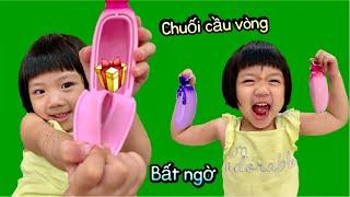 Món quà bất ngờ ️ Quả Chuối cầu Vòng, chuối đồ chơi,  kids play toys .