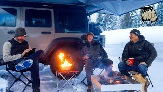 Beach Camping in the Rain / Escaping into the Snow - Overland Adventure  @TrailNewbie @flyfisher530