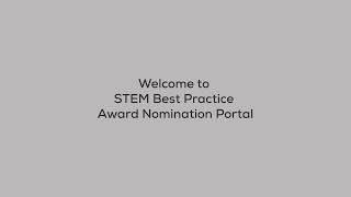 STEM Award Nomination Portal