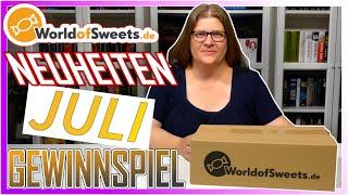 Neuheiten Box Juli 2024 │ World of Sweets Unboxing + Gewinnspiel