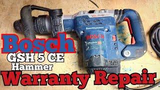 BOSCH Hammer GSH 5 CE WARRANTY Repair, after catastrophic gearbox failure.