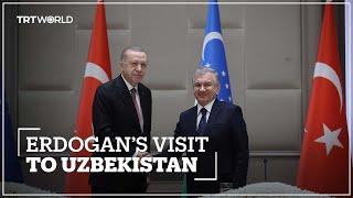 Erdogan has met his Uzbek counterpart Shavkat Mirziyoyev