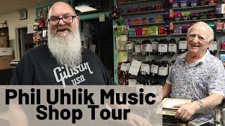Nick gives a tour of Phil Uhlik Music!