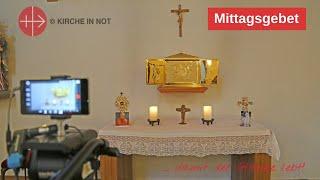 12:00 Uhr LIVE: Übertragung des Mittagsgebets aus der Hauskapelle von KIRCHE IN NOT (ACN) in München