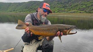 Fishing for big brown trout in the high mountains of Chiloé  Part 1 with special guests