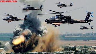 US AH-64 Apache Helicopters Begins Deadly Air Strike in Conflict Area