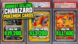 Top 15 Charizard  Pokemon Cards Recently Sold for Big Money  - Best Charizard Cards #pokemoncards