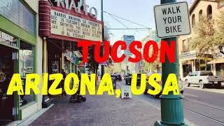 TUCSON, ARIZONA, USA  – DOWNTOWN WALK – 4K WALK