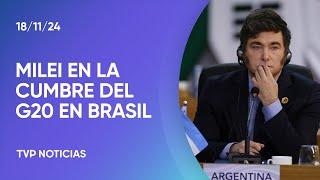 Javier Milei en la Cumbre del G20 en Río de Janeiro