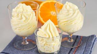 Cremiges Orangendessert in 5 Minute! Alle suchen dieses Rezept! Kein Backen, kein Mehl, kein Gelatin