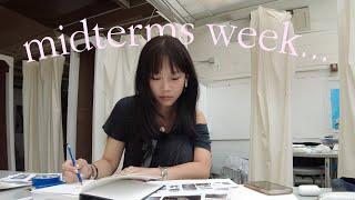 uni vlog. 8am classes, art studio, fall on campus