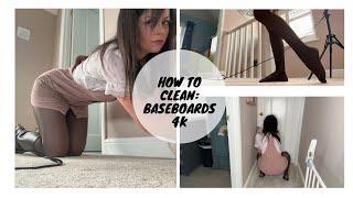 4K | How To Clean Baseboards | Cleaning Tips | Step By Step