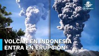 Volcán Ibu, en alerta máxima tras nueva erupción en Indonesia