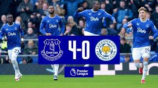 EVERTON 4-0 LEICESTER CITY | Premier League highlights