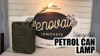 Upcycling a War Department Petrol Can Into A Side Light Lamp
