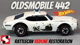 Hot Wheels Redline Olds 442 Police Cruiser Diecast Restoration