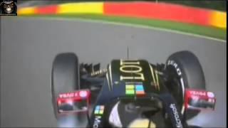 F1 2015 Belgium Grand Prix Pastor Maldonado Crash